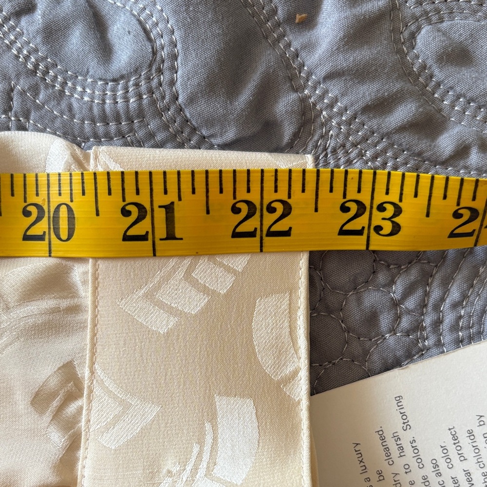 Vintage Pure Silk Champagne Blouse Art Deco Jacquard Button Front 14 Old Money - Picture 13 of 13